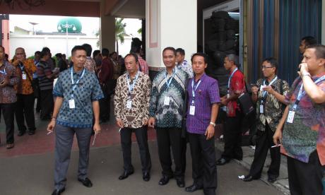 Peserta Rakernas LKPP ke-9 sedang isoma